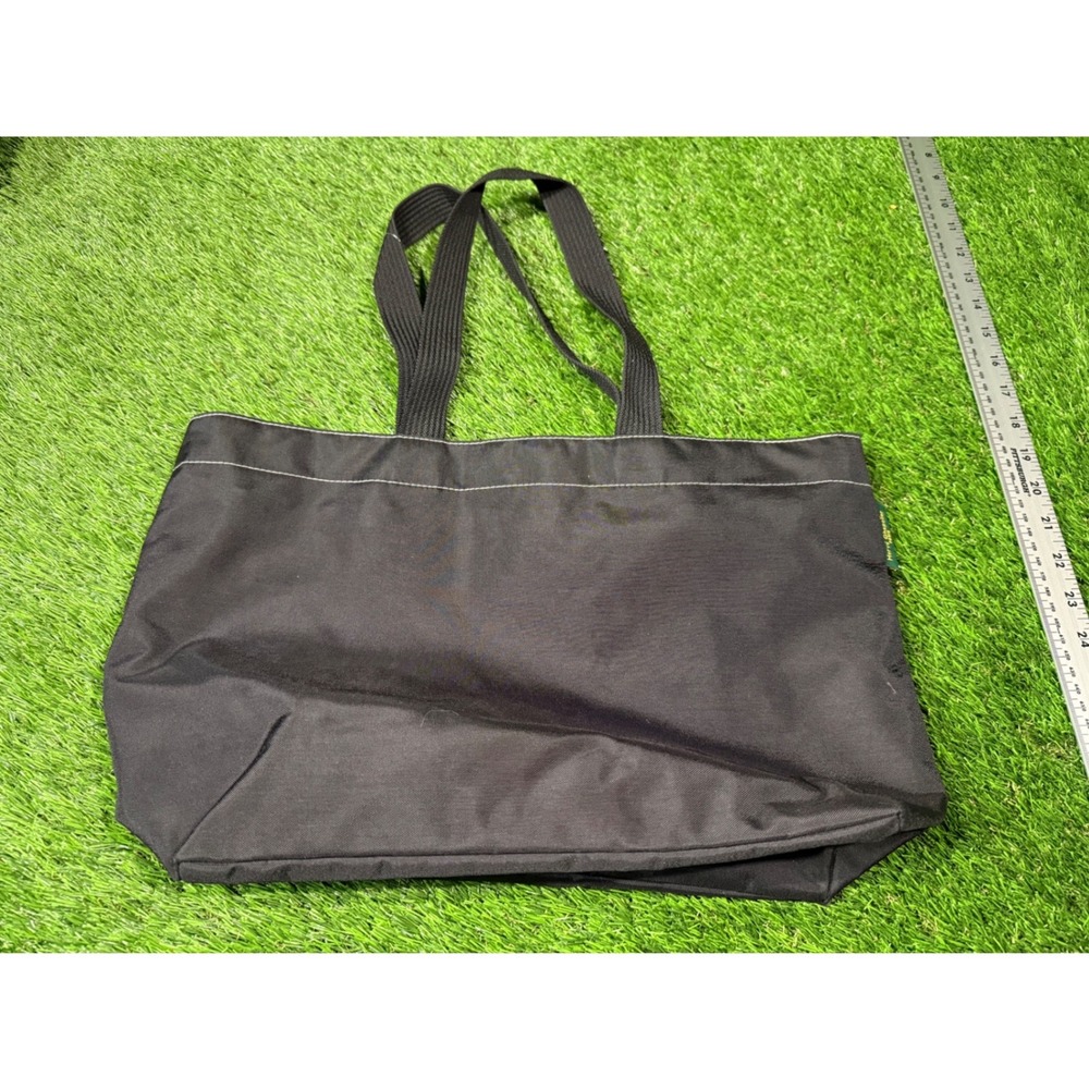 Hervs Chapelier Paris‎ Black Canvas Tote Bag With Zip Top